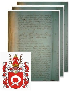 Przykładowe zdjęcie wywodu rodowitości szlacheckiej z 1802 roku, stron 3.jpg