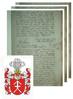 Przykładowe zdjęcie wywodu rodowitości szlacheckiej z 1802 roku, stron 3.jpg