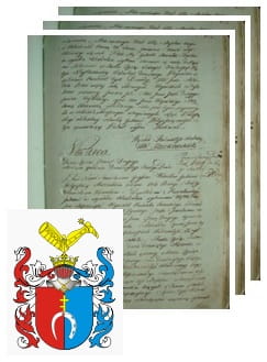 Przykładowe zdjęcie wywodu rodowitości szlacheckiej z 1802 roku, stron 3.jpg