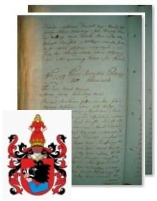 Przykładowe zdjęcie wywodu rodowitości szlacheckiej z 1802 roku, stron 2.jpg