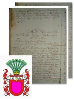 Przykładowe zdjęcie wywodu rodowitości szlacheckiej z 1802 roku, stron 2.jpg