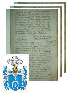 Przykładowe zdjęcie wywodu rodowitości szlacheckiej z 1802 roku, stron 3.jpg