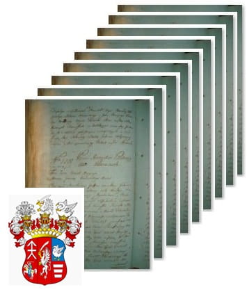 Przykładowe zdjęcie wywodu rodowitości szlacheckiej z 1802 roku, stron 10.jpg