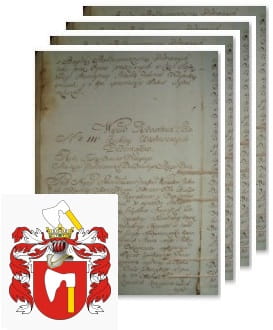 Przykładowe zdjęcie wywodu rodowitości szlacheckiej z 1802 roku, stron 4.jpg