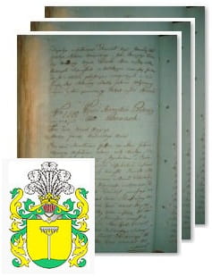 Przykładowe zdjęcie wywodu rodowitości szlacheckiej z 1802 roku, stron 3.jpg