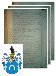 Przykładowe zdjęcie wywodu rodowitości szlacheckiej z 1802 roku, stron 3.jpg