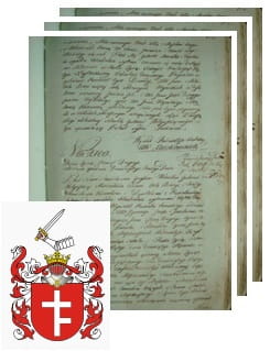 Przykładowe zdjęcie wywodu rodowitości szlacheckiej z 1802 roku, stron 3.jpg