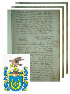 Przykładowe zdjęcie wywodu rodowitości szlacheckiej z 1802 roku, stron 3.jpg