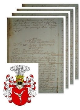 Przykładowe zdjęcie wywodu rodowitości szlacheckiej z 1802 roku, stron 4.jpg