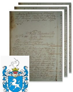 Przykładowe zdjęcie wywodu rodowitości szlacheckiej z 1802 roku, stron 3.jpg