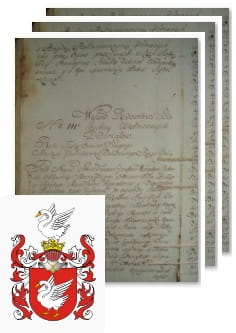 Przykładowe zdjęcie wywodu rodowitości szlacheckiej z 1802 roku, stron 3.jpg