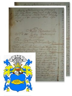 Przykładowe zdjęcie wywodu rodowitości szlacheckiej z 1802 roku, stron 2.jpg