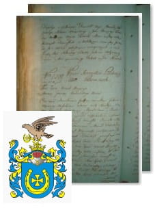Przykładowe zdjęcie wywodu rodowitości szlacheckiej z 1802 roku, stron 2.jpg