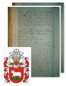 Przykładowe zdjęcie wywodu rodowitości szlacheckiej z 1802 roku, stron 2.jpg