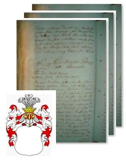 Przykładowe zdjęcie wywodu rodowitości szlacheckiej z 1802 roku, stron 3.jpg