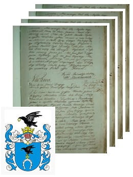 Przykładowe zdjęcie wywodu rodowitości szlacheckiej z 1802 roku, stron 4.jpg