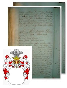 Przykładowe zdjęcie wywodu rodowitości szlacheckiej z 1802 roku, stron 2.jpg