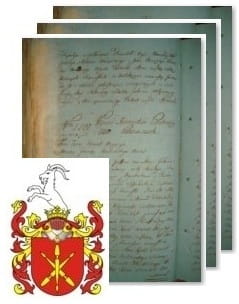 Przykładowe zdjęcie wywodu rodowitości szlacheckiej z 1802 roku, stron 3.jpg