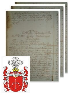 Przykładowe zdjęcie wywodu rodowitości szlacheckiej z 1802 roku, stron 3.jpg