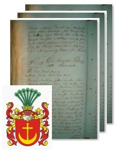 Przykładowe zdjęcie wywodu rodowitości szlacheckiej z 1802 roku, stron 3.jpg