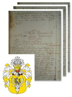 Przykładowe zdjęcie wywodu rodowitości szlacheckiej z 1802 roku, stron 3.jpg