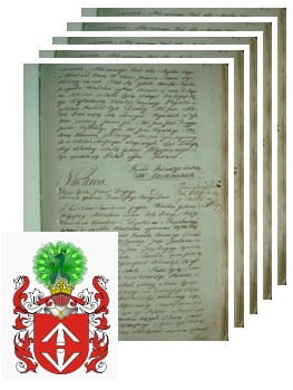 Przykładowe zdjęcie wywodu rodowitości szlacheckiej z 1802 roku, stron 5.jpg