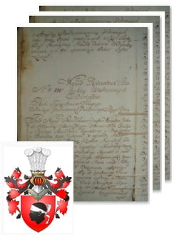Przykładowe zdjęcie wywodu rodowitości szlacheckiej z 1802 roku, stron 3.jpg