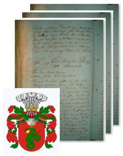 Przykładowe zdjęcie wywodu rodowitości szlacheckiej z 1802 roku, stron 3.jpg