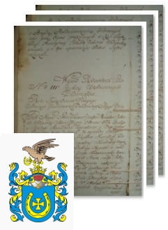 Przykładowe zdjęcie wywodu rodowitości szlacheckiej z 1802 roku, stron 3.jpg