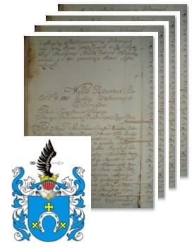 Przykładowe zdjęcie wywodu rodowitości szlacheckiej z 1802 roku, stron 4.jpg