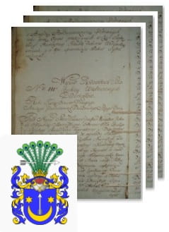 Przykładowe zdjęcie wywodu rodowitości szlacheckiej z 1802 roku, stron 3.jpg