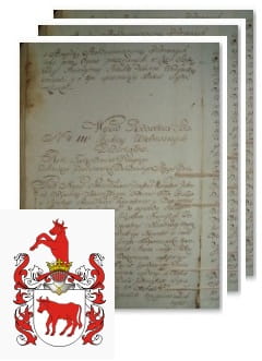 Przykładowe zdjęcie wywodu rodowitości szlacheckiej z 1802 roku, stron 3.jpg