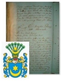 Przykładowe zdjęcie wywodu rodowitości szlacheckiej z 1802 roku, stron 1.jpg