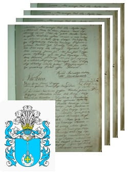 Przykładowe zdjęcie wywodu rodowitości szlacheckiej z 1802 roku, stron 4.jpg