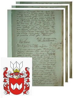 Przykładowe zdjęcie wywodu rodowitości szlacheckiej z 1802 roku, stron 3.jpg