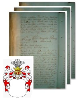 Przykładowe zdjęcie wywodu rodowitości szlacheckiej z 1802 roku, stron 3.jpg