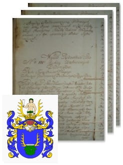 Przykładowe zdjęcie wywodu rodowitości szlacheckiej z 1802 roku, stron 3.jpg