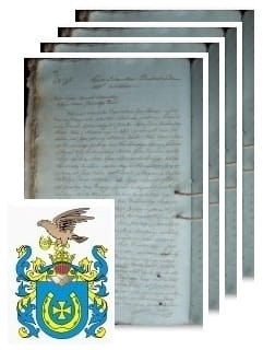 Przykładowe zdjęcie wywodu rodowitości szlacheckiej z 1816 roku, stron 4.jpg