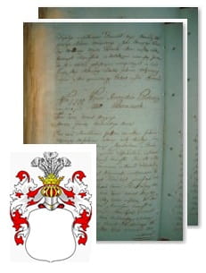 Przykładowe zdjęcie wywodu rodowitości szlacheckiej z 1802 roku, stron 2.jpg