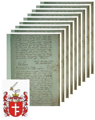 Przykładowe zdjęcie wywodu rodowitości szlacheckiej z 1802 roku, stron 14.jpg