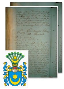 Przykładowe zdjęcie wywodu rodowitości szlacheckiej z 1802 roku, stron 2.jpg