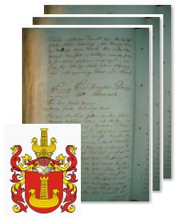 Przykładowe zdjęcie wywodu rodowitości szlacheckiej z 1802 roku, stron 3.jpg