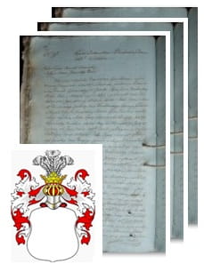 Przykładowe zdjęcie wywodu rodowitości szlacheckiej z 1816 roku, stron 3.jpg