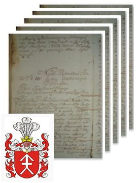 Przykładowe zdjęcie wywodu rodowitości szlacheckiej z 1801 roku, stron 5.jpg