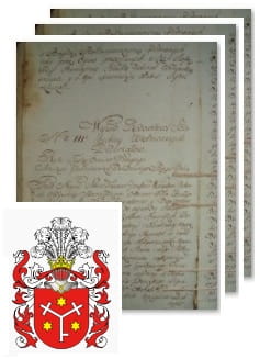 Przykładowe zdjęcie wywodu rodowitości szlacheckiej z 1802 roku, stron 3.jpg