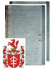 Przykładowe zdjęcie wywodu rodowitości szlacheckiej z 1805 roku, stron 2.jpg