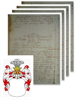 Przykładowe zdjęcie wywodu rodowitości szlacheckiej z 1802 roku, stron 4.jpg
