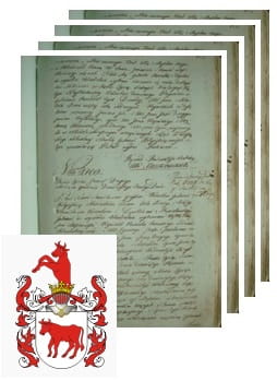 Przykładowe zdjęcie wywodu rodowitości szlacheckiej z 1802 roku, stron 4.jpg