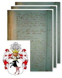 Przykładowe zdjęcie wywodu rodowitości szlacheckiej z 1802 roku, stron 3.jpg