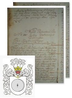 Przykładowe zdjęcie wywodu rodowitości szlacheckiej z 1802 roku, stron 2.jpg